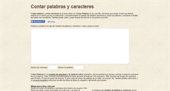 Desktop Screenshot of contarpalabras.net