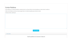 Desktop Screenshot of contarpalabras.com